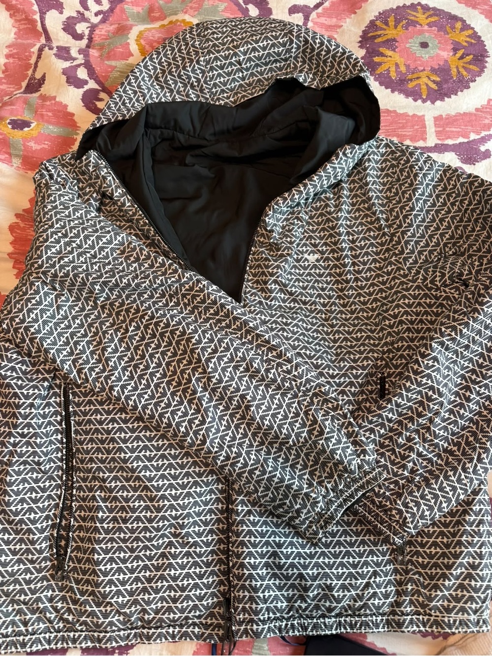 Emporio Armani Black Hooded Performance Jacket - Picture 2 of 4